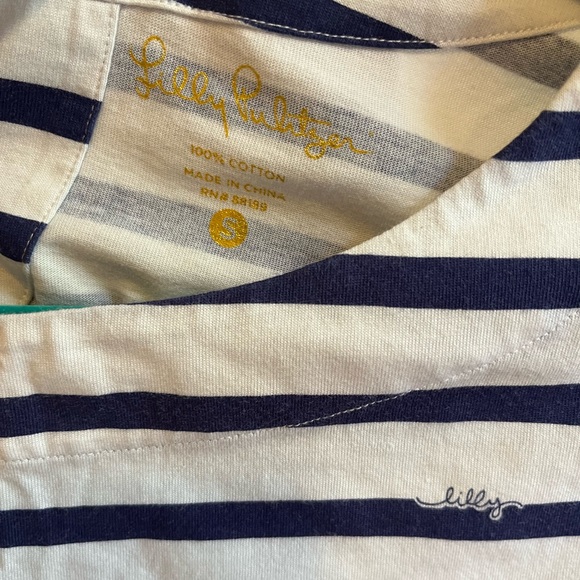 Lilly Pulitzer Bay Dress in Serene Stripe - Picture 3 of 6